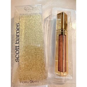 NIB Scott Barnes Flossy Glossy Lip Gloss in Champagne & Caviar